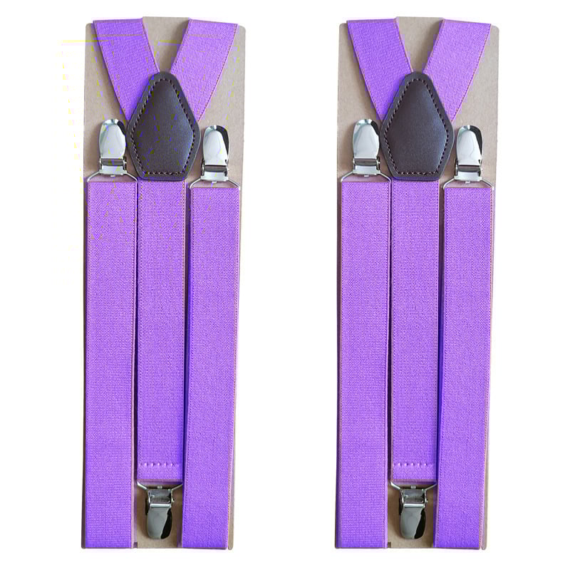 Bretele unisex cu 3 clips, reglabile, cross-back, elastice din poliester