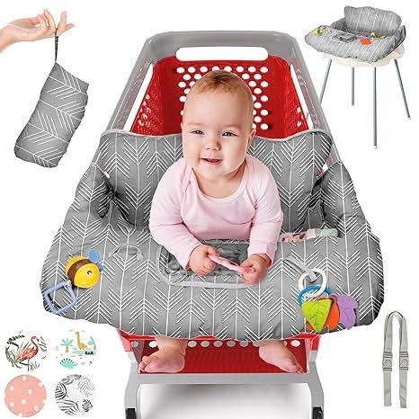 Poliester navlaka za visoku stolicu za bebe i navlaka za kolica za kupovinu, nepravilan oblik, otporna na habanje, otisnuti uzorak, MD01