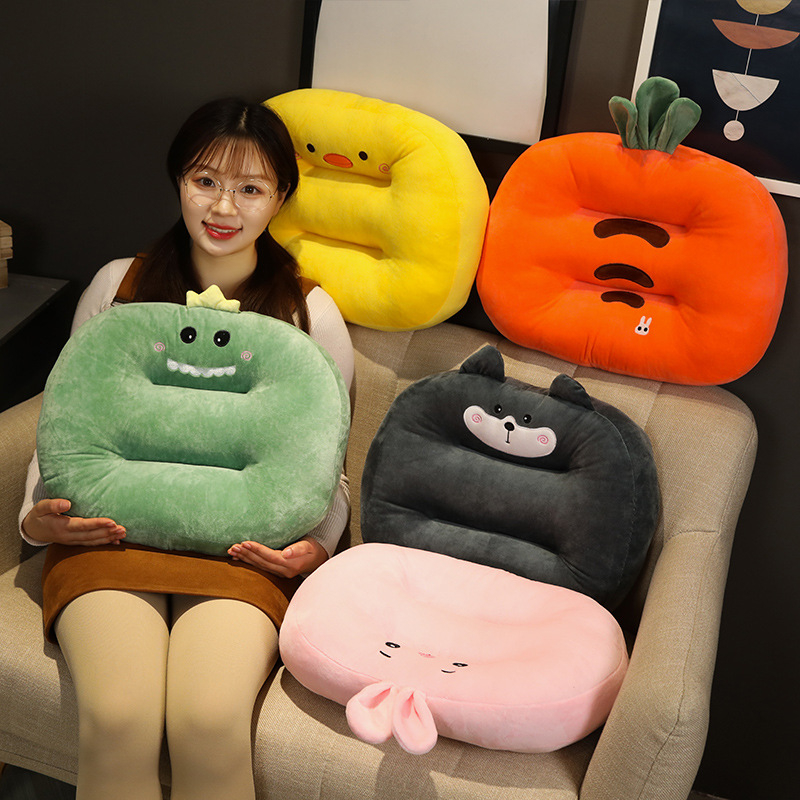 Perna de scaun groasă pentru studenți, pernă pentru scaun auto pentru examenul de permis — catifea pluș, umplutură PP bumbac, conținut țesătură 70%