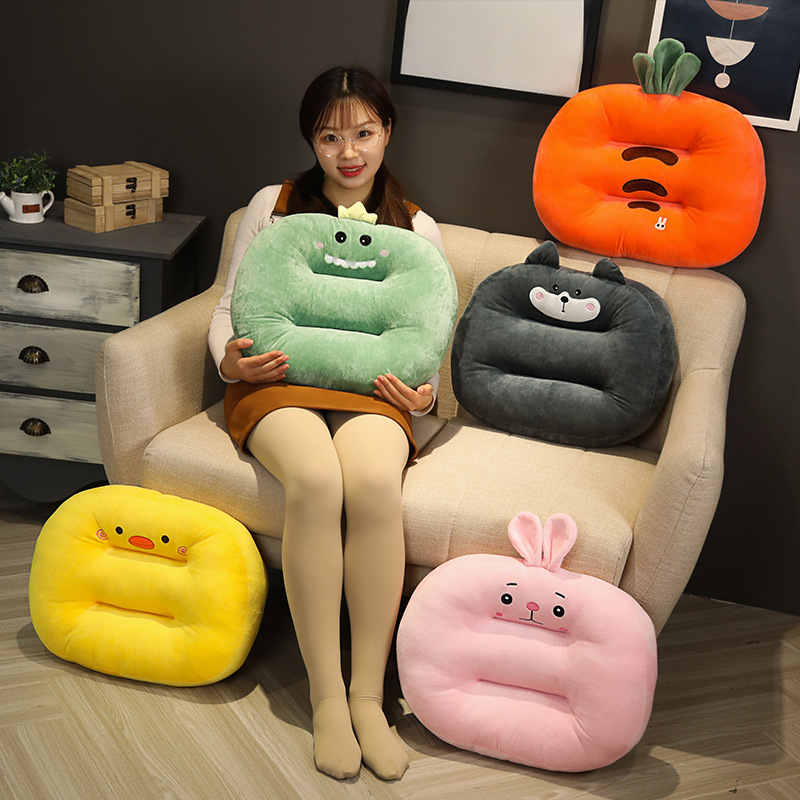 Perna de scaun groasă pentru studenți, pernă pentru scaun auto pentru examenul de permis — catifea pluș, umplutură PP bumbac, conținut țesătură 70%