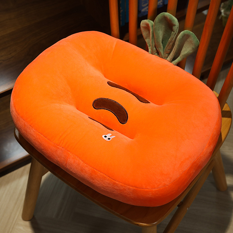 Perna de scaun groasă pentru studenți, pernă pentru scaun auto pentru examenul de permis — catifea pluș, umplutură PP bumbac, conținut țesătură 70%