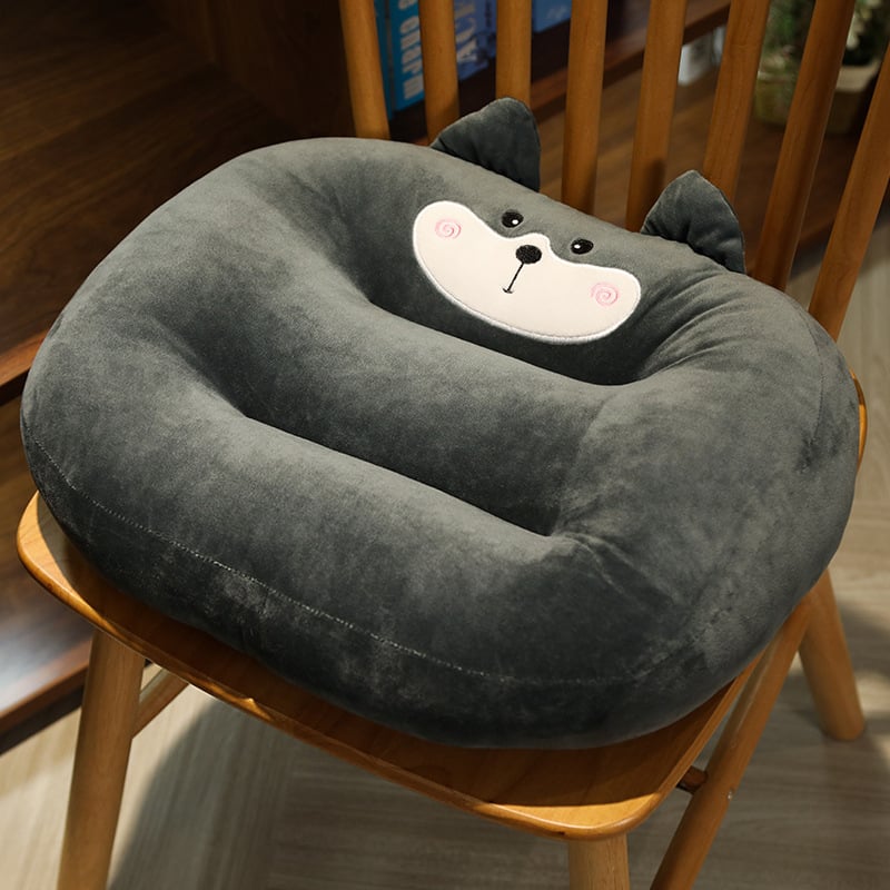 Perna de scaun groasă pentru studenți, pernă pentru scaun auto pentru examenul de permis — catifea pluș, umplutură PP bumbac, conținut țesătură 70%