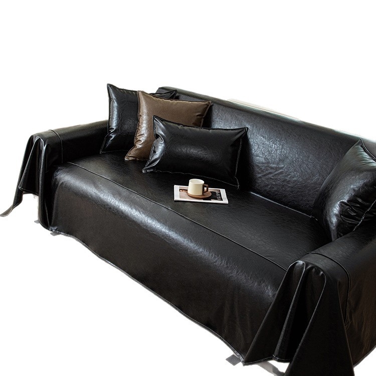 Bőr kanapévédő, egy darabos kialakítás, univerzális illeszkedés, egyszerű modern stílus, csipke mintázat