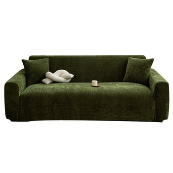 Chenille kanapéhuzat, modern stílus, általános célú, csíkos vagy egyszínű mintával