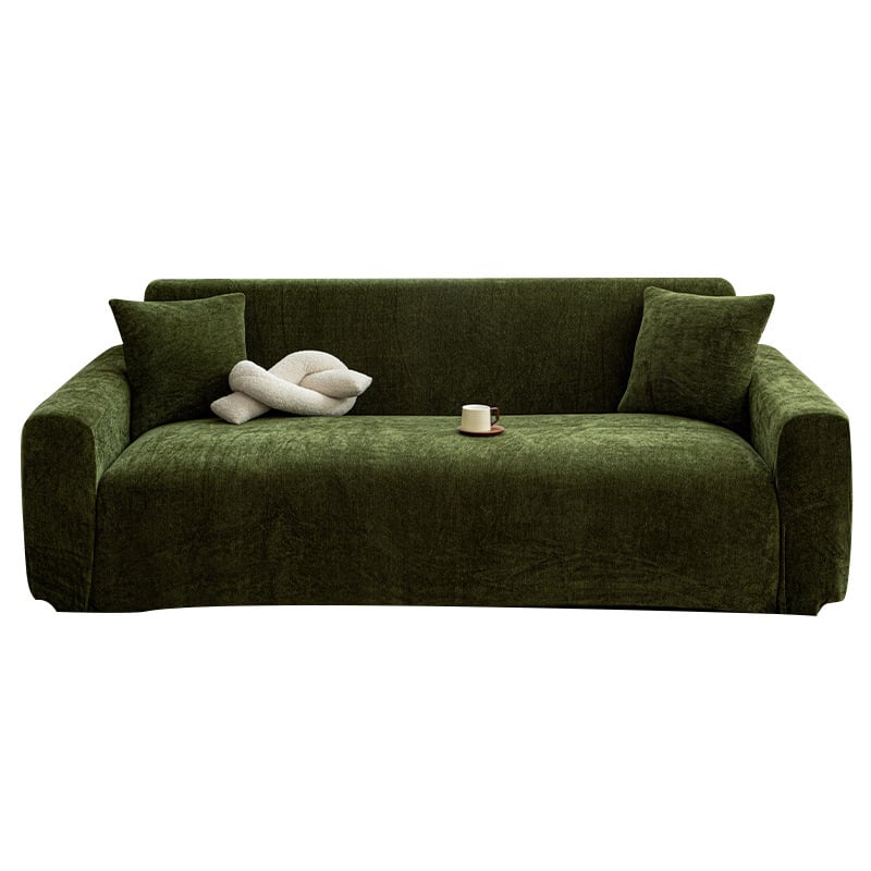 Chenille kanapéhuzat, modern stílus, általános célú, csíkos vagy egyszínű mintával