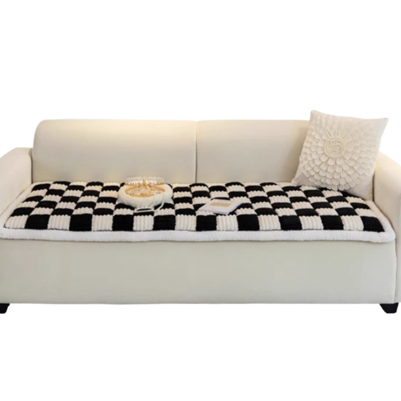 Selyem virágos kanapé párna, minimalist pad-stílus, csúszásmentes, moduláris kanapéhoz, mahagóni tömörfa részletekkel