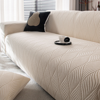 Jacquard baršunasta navlaka za modularne kauče, protuklizno potpuno pokrivanje, minimalistički stil, sve sezone