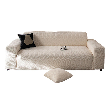 Jacquard baršunasta navlaka za modularne kauče, protuklizno potpuno pokrivanje, minimalistički stil, sve sezone