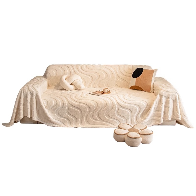 Flanel kanapévédő kombinált kanapéra, testreszabható, négy évszakos, modern minimalista stílusban