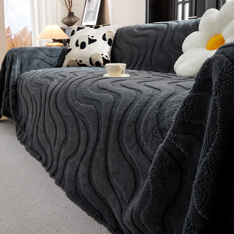 Flanel kanapévédő kombinált kanapéra, testreszabható, négy évszakos, modern minimalista stílusban