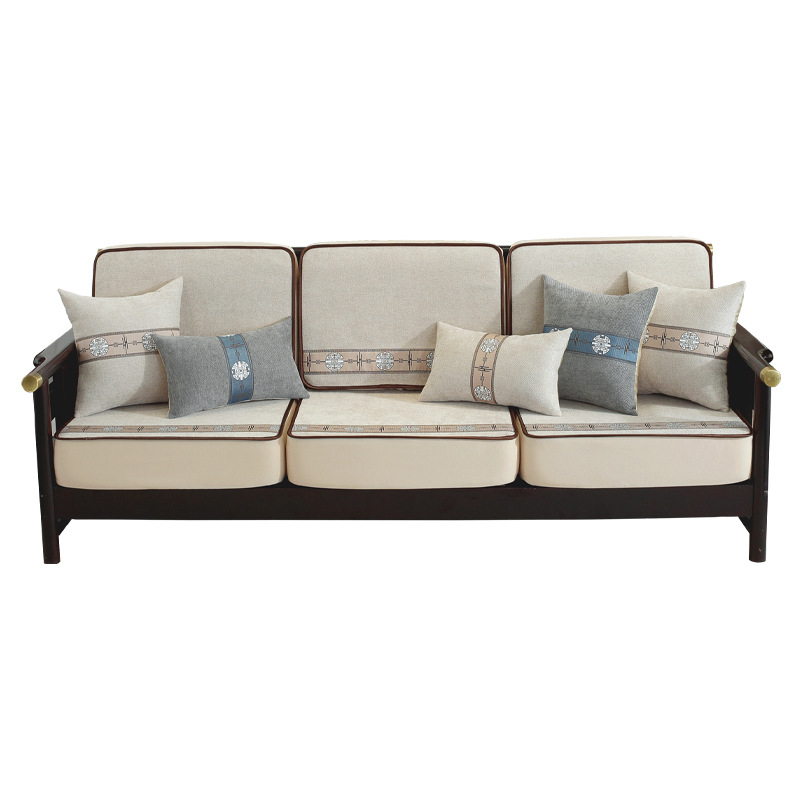 Chenille kanapéhuzat moduláris kanapéhoz, kínai klasszikus stílus, testreszabható