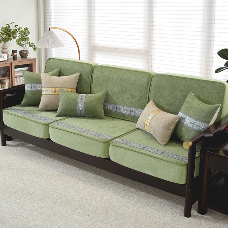 Chenille kanapéhuzat moduláris kanapéhoz, kínai klasszikus stílus, testreszabható