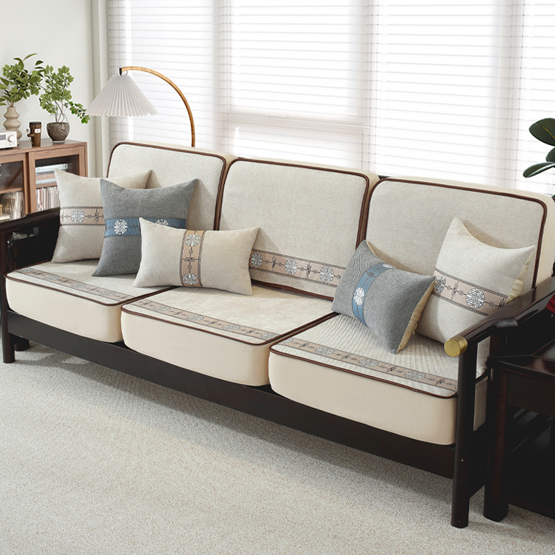 Chenille kanapéhuzat moduláris kanapéhoz, kínai klasszikus stílus, testreszabható