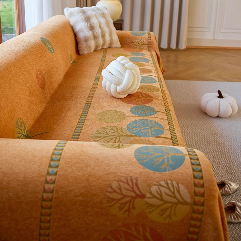 Chenille kanapétakaró, egyrészes teljes fedés, sarokkanapákhoz, modern minimalista stílus, testreszabás elérhető