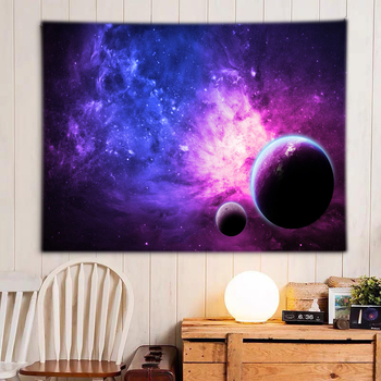 Гоблен за стена със звездна нощ, полиестер, машинно тъкане, сценичен дизайн, възможност за персонализация