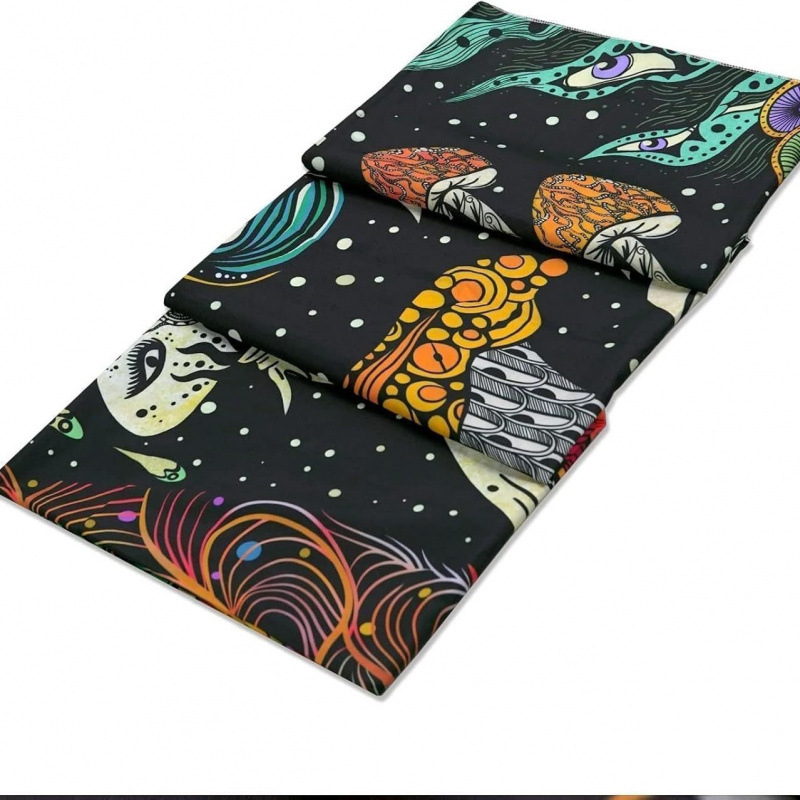 Гоблен за стена – 100% полиестер, скандинавски стил, дигитален термопечат, правоъгълен, флорален мотив