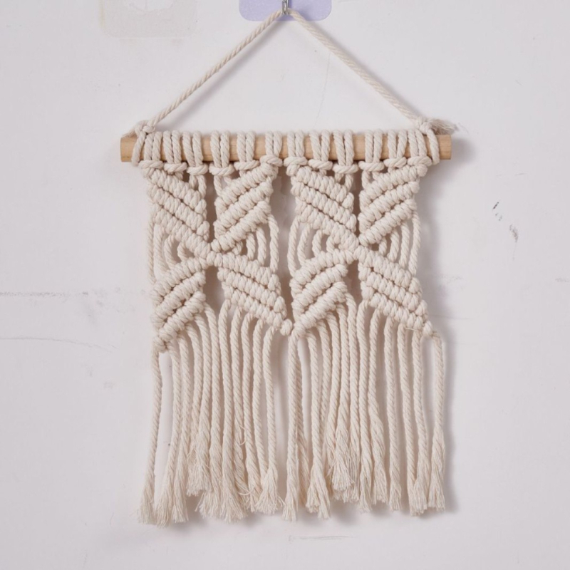 Гоблен за стена, памук, пасторален стил, ръчно тъкане, форма на сърце