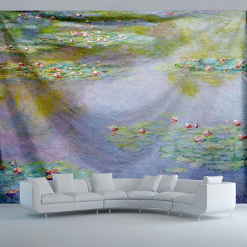 Гоблен за стена – полиестер, цифров топлинен трансфер, 91–100% съдържание, пейзажен модел, правоъгълна форма