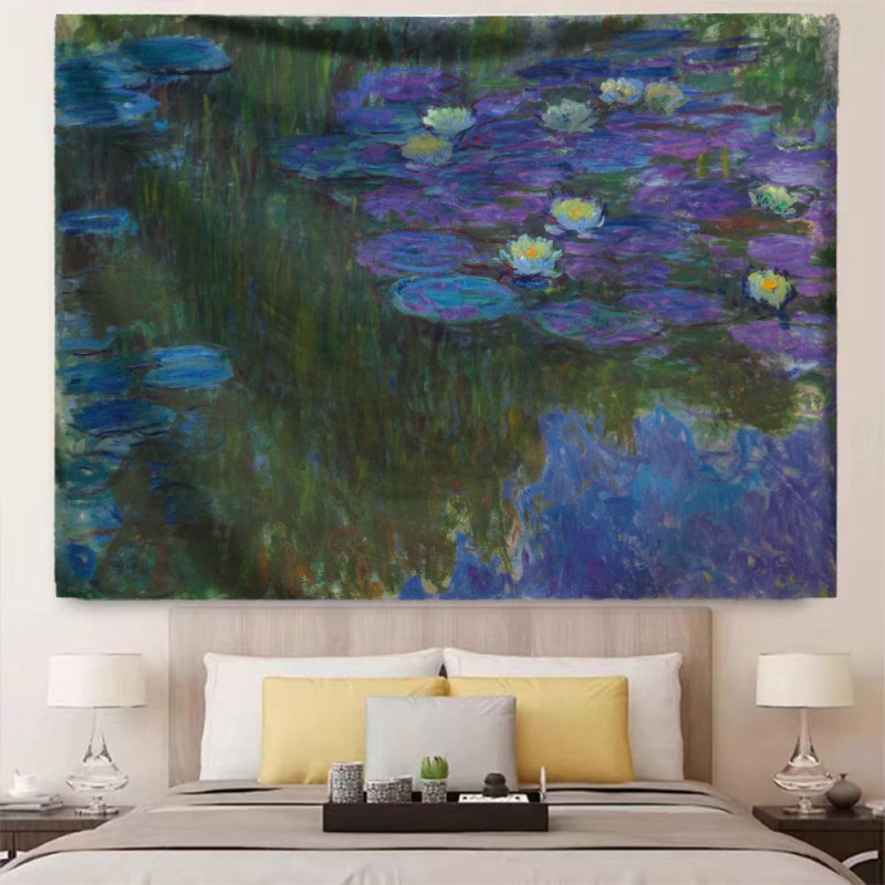 Гоблен за стена – полиестер, цифров топлинен трансфер, 91–100% съдържание, пейзажен модел, правоъгълна форма