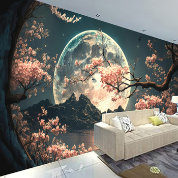 Памучен гоблен в северен стил, дигитален термотрансфер печат, машинно пране, дневна декорация