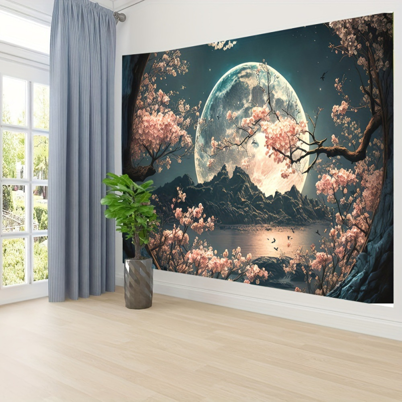 Памучен гоблен в северен стил, дигитален термотрансфер печат, машинно пране, дневна декорация