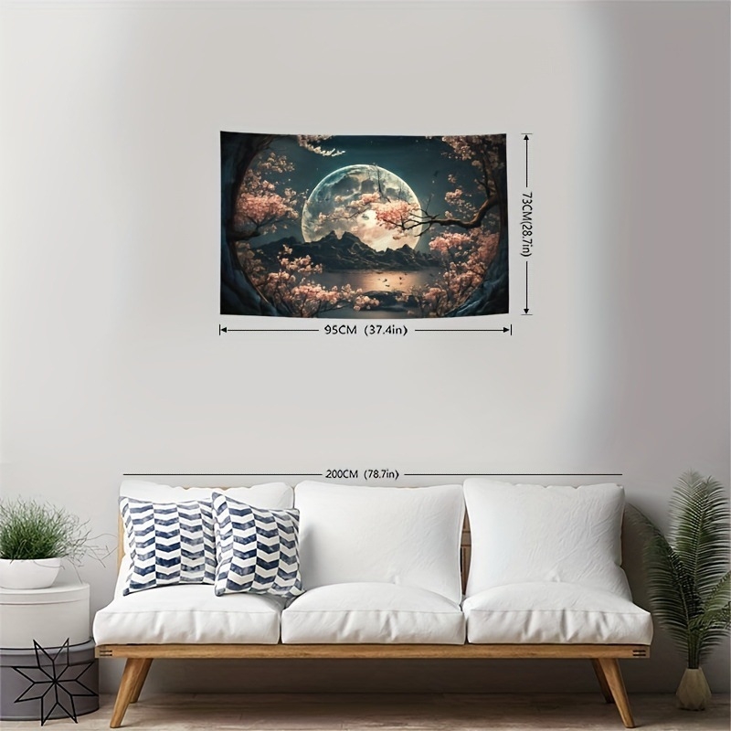 Памучен гоблен в северен стил, дигитален термотрансфер печат, машинно пране, дневна декорация