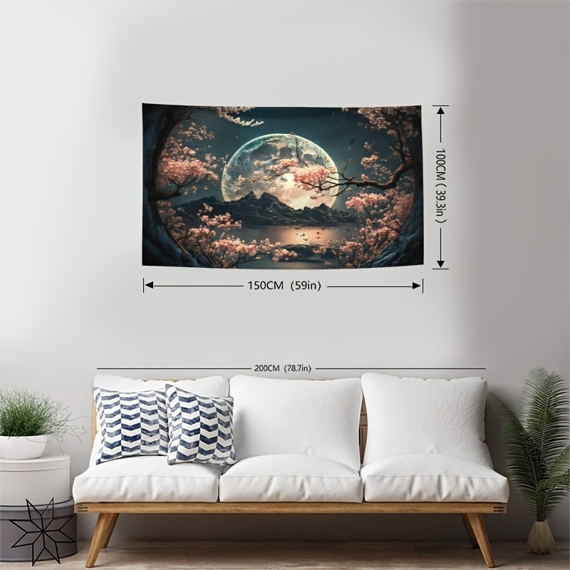 Памучен гоблен в северен стил, дигитален термотрансфер печат, машинно пране, дневна декорация