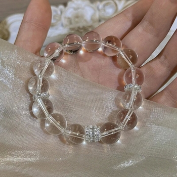 Brățară din cristal cu zircon și acvamarin, unisex, primăvara 2025