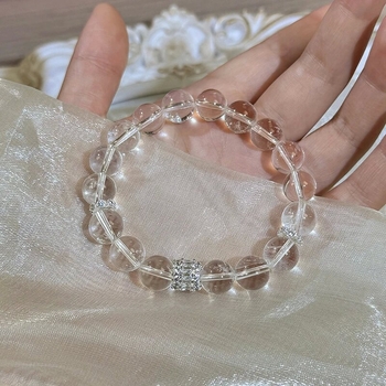 Brățară din cristal cu zircon și acvamarin, unisex, primăvara 2025