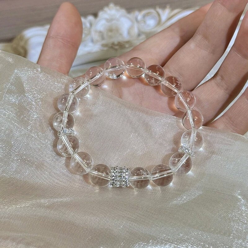 Brățară din cristal cu zircon și acvamarin, unisex, primăvara 2025