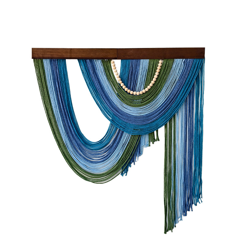 Гоблен от памук, ръчно изработен, скандинавски стил, райета, правоъгълна форма