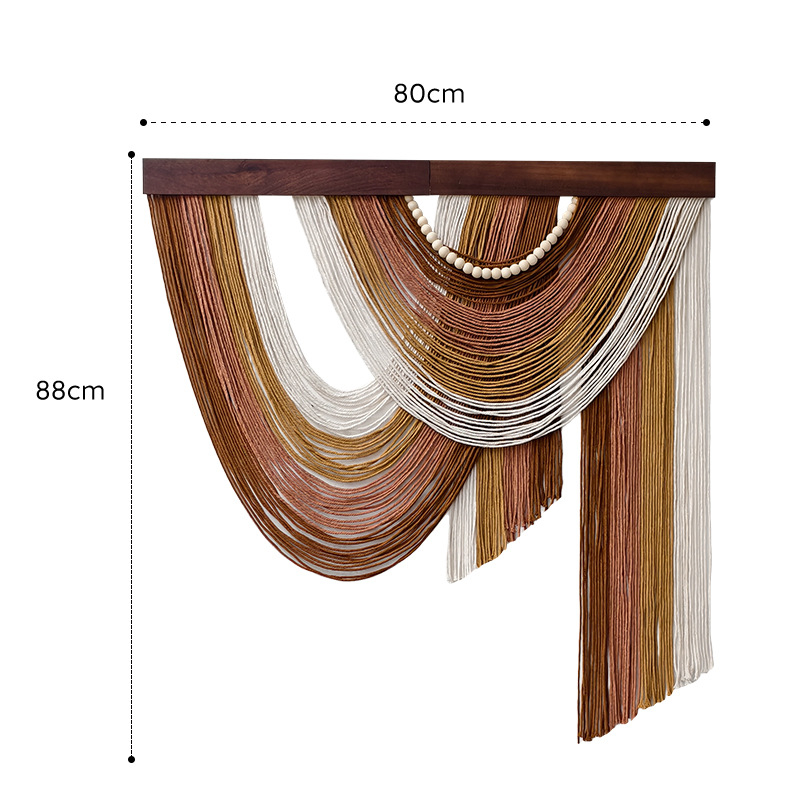 Гоблен от памук, ръчно изработен, скандинавски стил, райета, правоъгълна форма