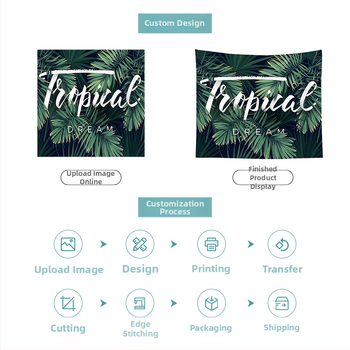 Стенно гоблен в скандинавски стил за спалня, полиестер, машинно тъкане, правоъгълна форма, ръчно пране, персонализиране по заявка