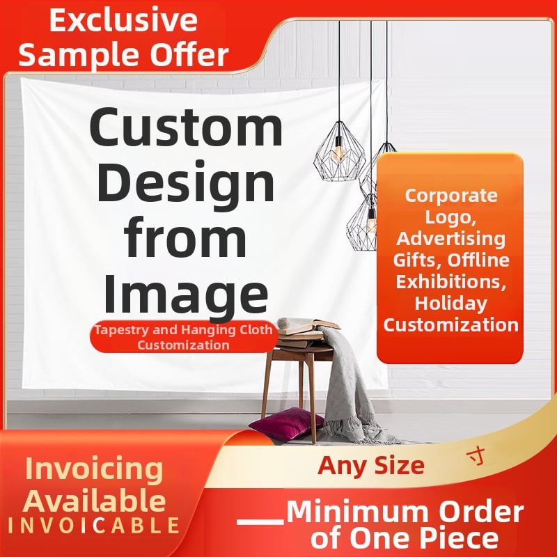 Стенно гоблен в скандинавски стил за спалня, полиестер, машинно тъкане, правоъгълна форма, ръчно пране, персонализиране по заявка