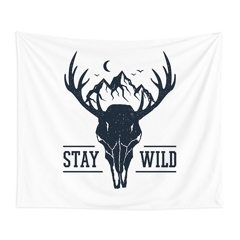 Стенно гоблен в скандинавски стил за спалня, полиестер, машинно тъкане, правоъгълна форма, ръчно пране, персонализиране по заявка