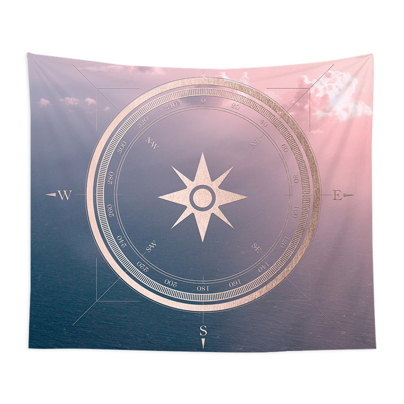 Стенно гоблен в скандинавски стил за спалня, полиестер, машинно тъкане, правоъгълна форма, ръчно пране, персонализиране по заявка