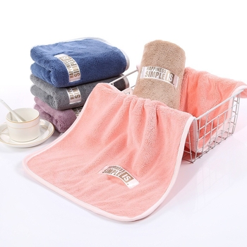 Arc törölköző korall fleece anyagból, élénk varrás és kivágott velúr keretszéllel, 400D, 100–120 g, East Morning