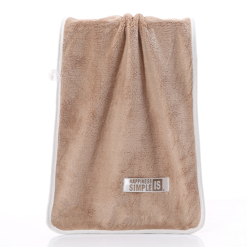 Arc törölköző korall fleece anyagból, élénk varrás és kivágott velúr keretszéllel, 400D, 100–120 g, East Morning