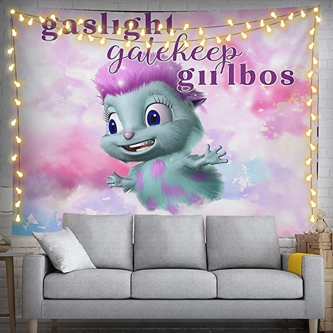 BibbleMeme Peizažinis Gobelenas — Poliesteris, Mašininis audimas, Stačiakampio formos, Peizažo raštas, Prisitaikantis