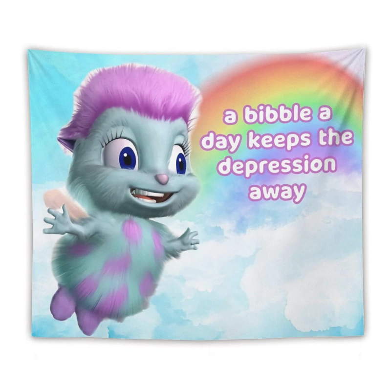 BibbleMeme Peizažinis Gobelenas — Poliesteris, Mašininis audimas, Stačiakampio formos, Peizažo raštas, Prisitaikantis