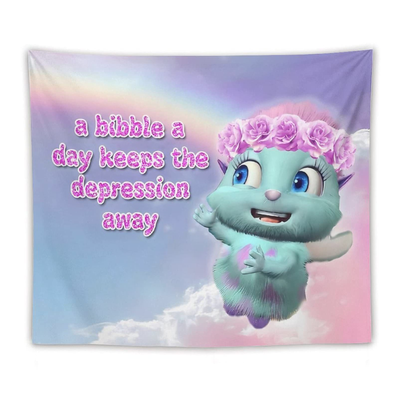 BibbleMeme Peizažinis Gobelenas — Poliesteris, Mašininis audimas, Stačiakampio formos, Peizažo raštas, Prisitaikantis