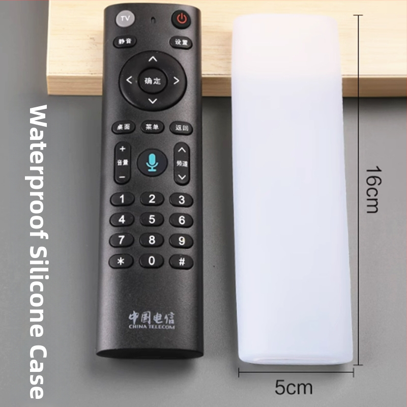 Silikoninis nuotolinio valdiklio dėklas, paprastas ir šiuolaikinis dizainas; suderinamas su China Telecom IPTV set-top box nuotolinio pulteliu