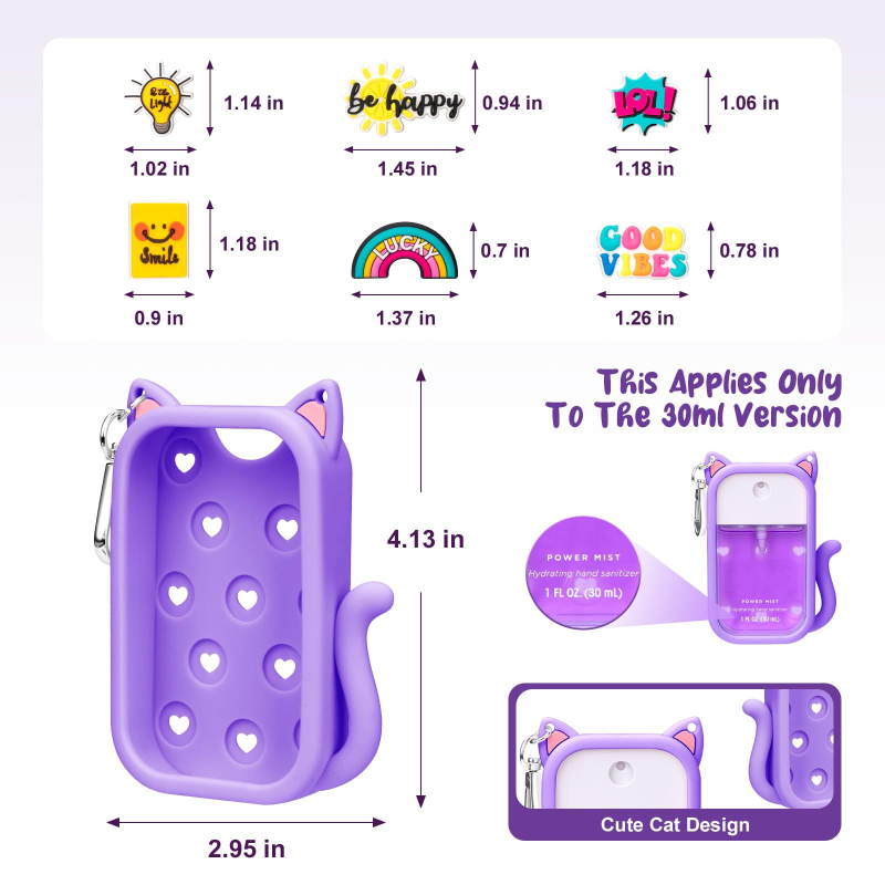 Touchland Σιλικόνης προστατευτικό κάλυμμα για φιάλη σπρέι αντισηπτικού – Δημιουργικό στιλ; Υλικό: Σιλικόνη; Μάρκα: Bairui; Κυκλοφορία: Χειμώνας 2025; Κατηγορία: Άλλα μέσα αποθήκευσης και προστασίας από σκόνη