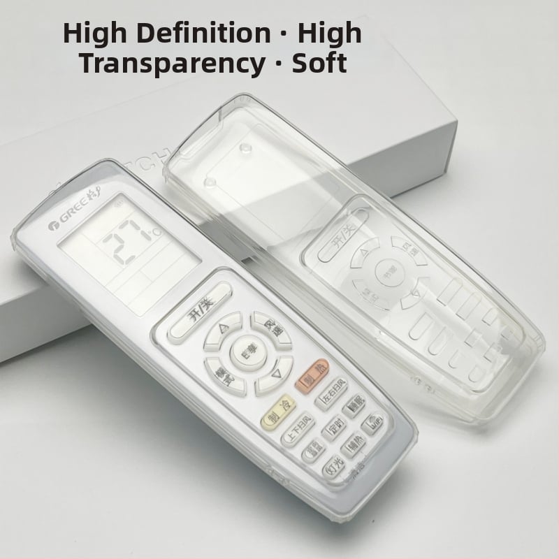 Gree oro kondicionieriaus nuotolinio valdymo gaubtas – silikonas, skaidrus, dulkėms atsparus, vandeniui atsparus, kritimams atsparus, universalus