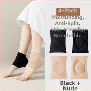 Protecție pentru călcâi crăpat pentru femei și bărbați — șosetă din silicon și bumbac, moale, pentru hidratarea călcâiului, stil zilnic, Friendly (Model: Other; Tip încălțăminte: Altul; Stil: Zilnic; Sezoane: Toate anotimpurile)