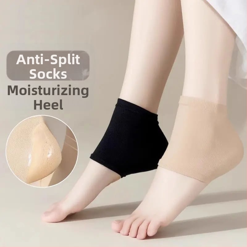 Protecție pentru călcâi crăpat pentru femei și bărbați — șosetă din silicon și bumbac, moale, pentru hidratarea călcâiului, stil zilnic, Friendly (Model: Other; Tip încălțăminte: Altul; Stil: Zilnic; Sezoane: Toate anotimpurile)