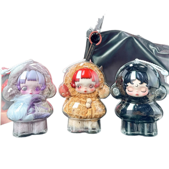 Skullpanda trešās paaudzes aizsargkaste priekš Bubble Mart, akrils, japāņu stils, Jimujia