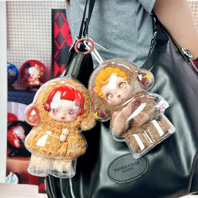 Skullpanda trešās paaudzes aizsargkaste priekš Bubble Mart, akrils, japāņu stils, Jimujia