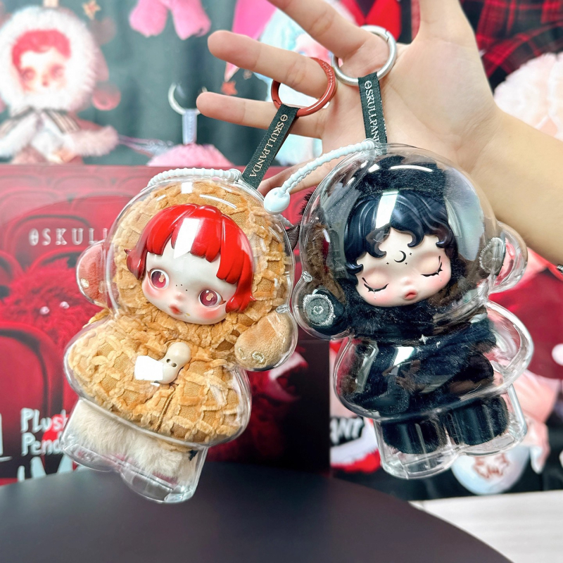 Skullpanda trešās paaudzes aizsargkaste priekš Bubble Mart, akrils, japāņu stils, Jimujia