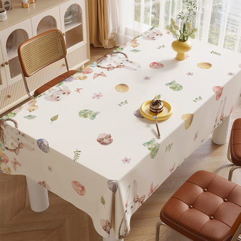 Húsvéti asztalterítő, poliészter, téglalap alakú, skandináv stílus, légáteresztő, gyűrődésálló